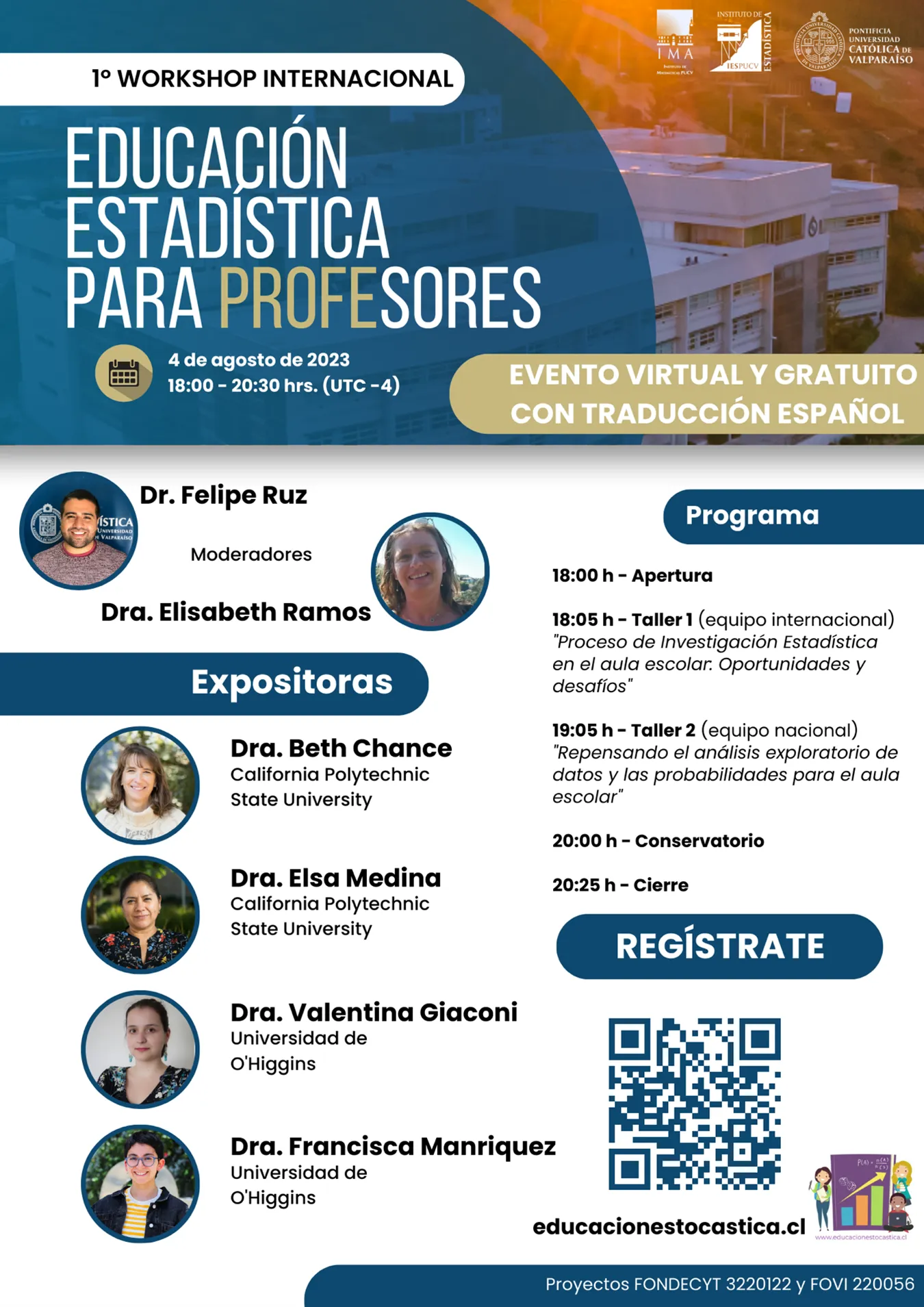 1er Workshop de Educación Estadística para profesores